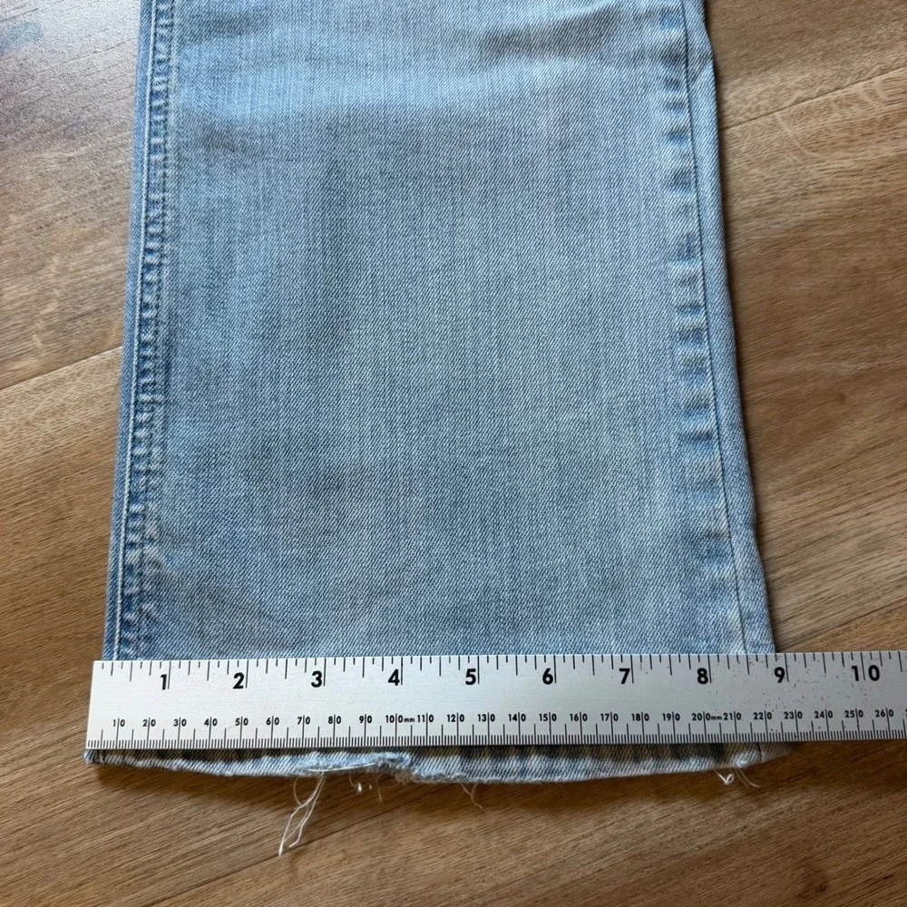 Diesel Zatiny Jeans Mens 34x34 Light Wash Distressed Bootcut Denim 008W7 Stretch - Picture 16 of 16